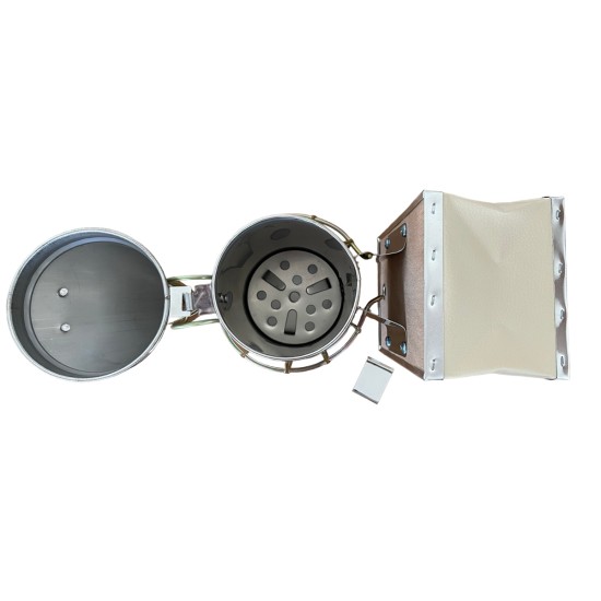 Stainless steel smoker cm. 8 with protec tion